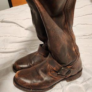 Frye Veronica Tall Slouch Boots (sz 8, extended calf)